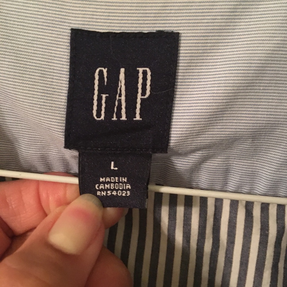 Classic Blue Stripe L/S Button Down Shirt - Picture 3 of 6